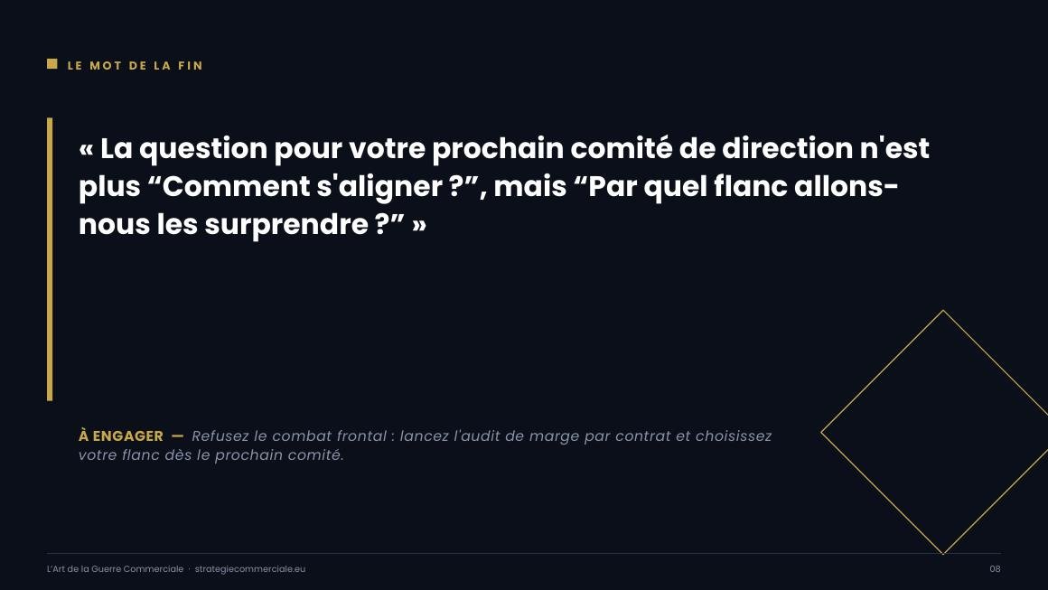 Slide 8 sur 9 — présentation stratégique