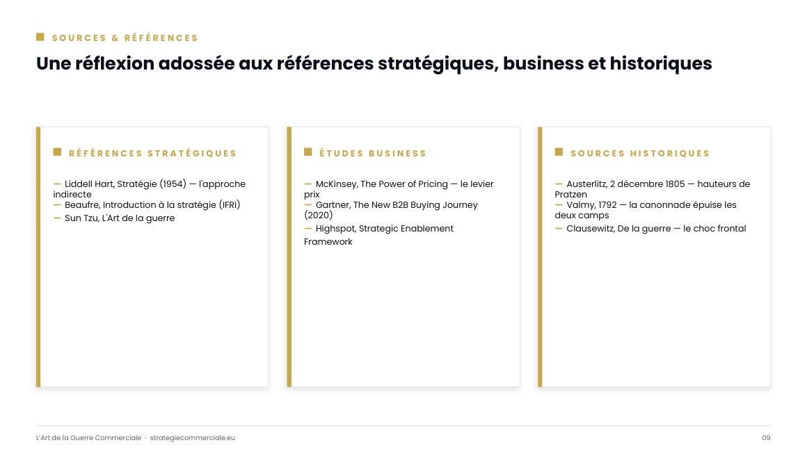 Slide 9 sur 9 — présentation stratégique
