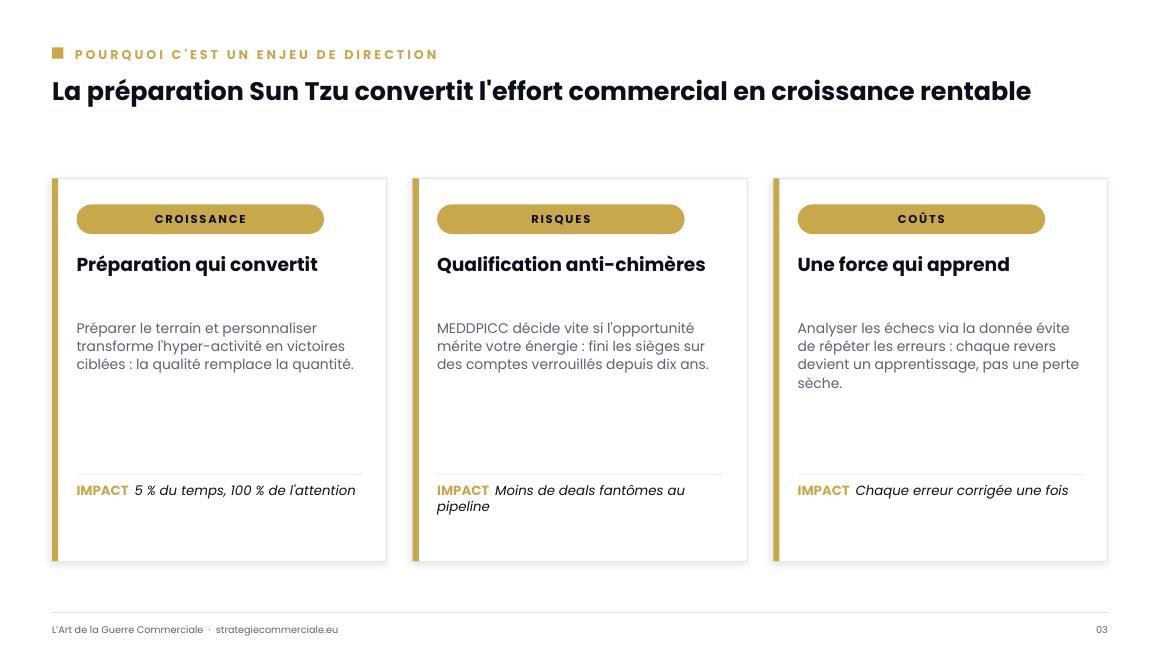Slide 3 sur 9 — présentation stratégique