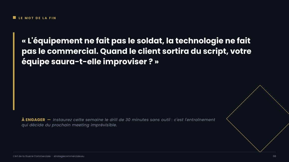 Slide 8 sur 9 — présentation stratégique