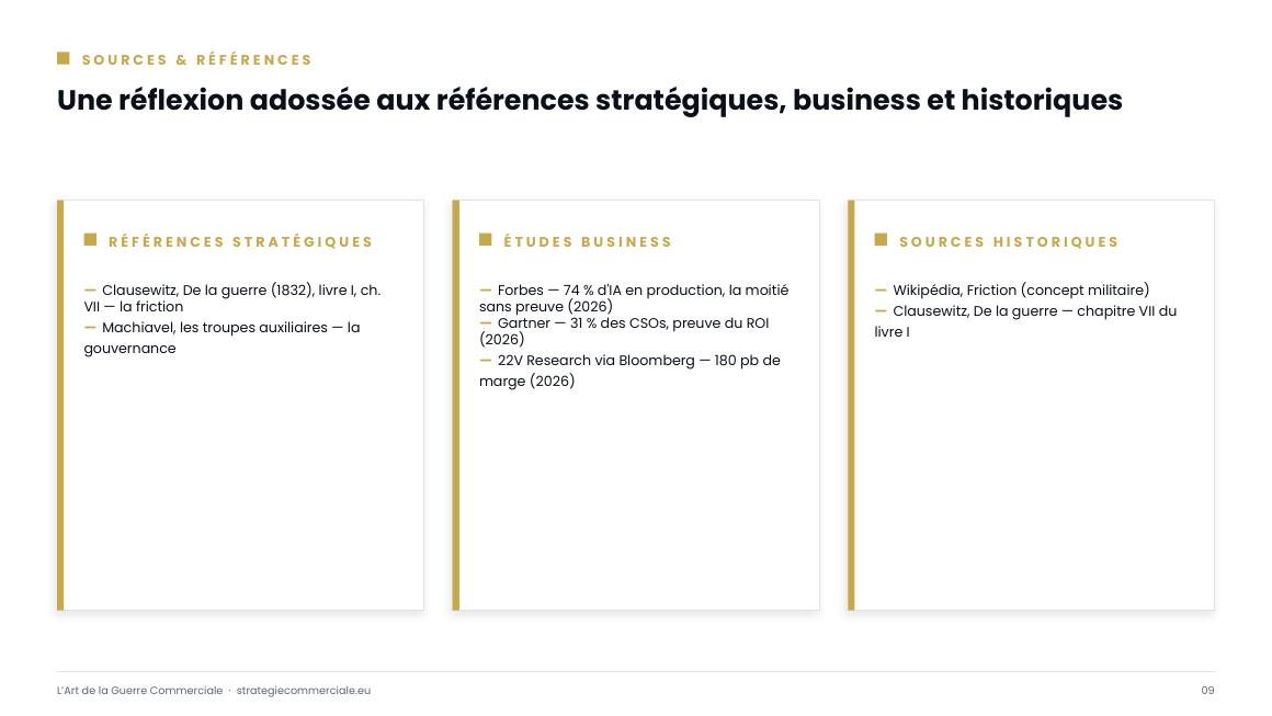 Slide 9 sur 9 — présentation stratégique