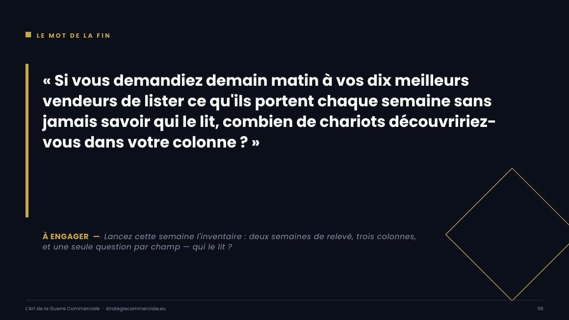 Slide 8 sur 9 — présentation stratégique