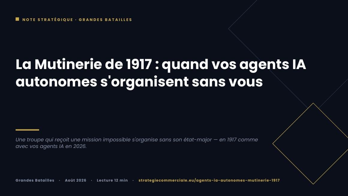 Slide 1 sur 9 — présentation stratégique