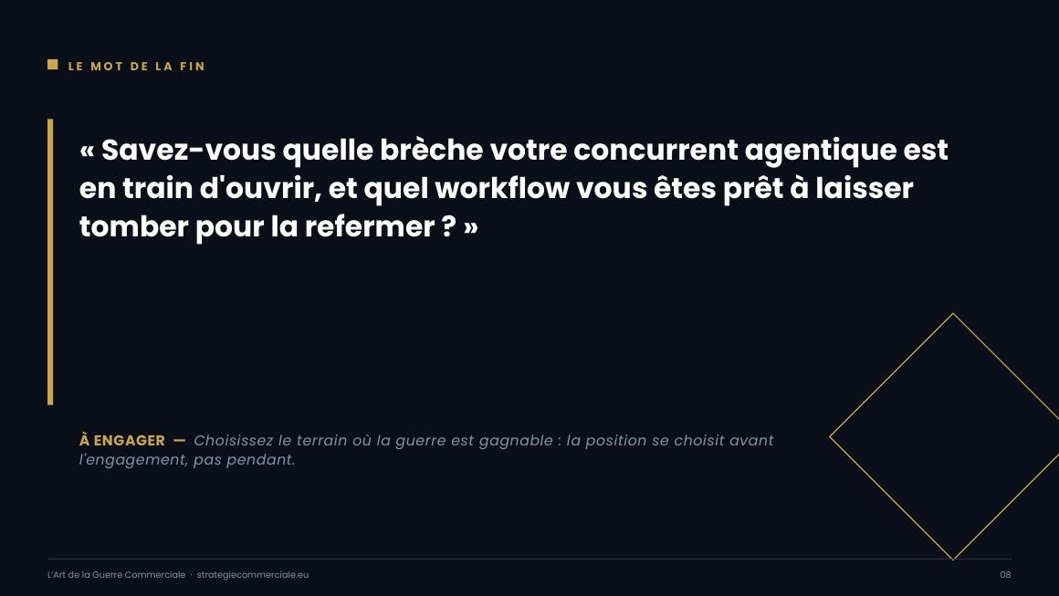 Slide 8 sur 9 — présentation stratégique