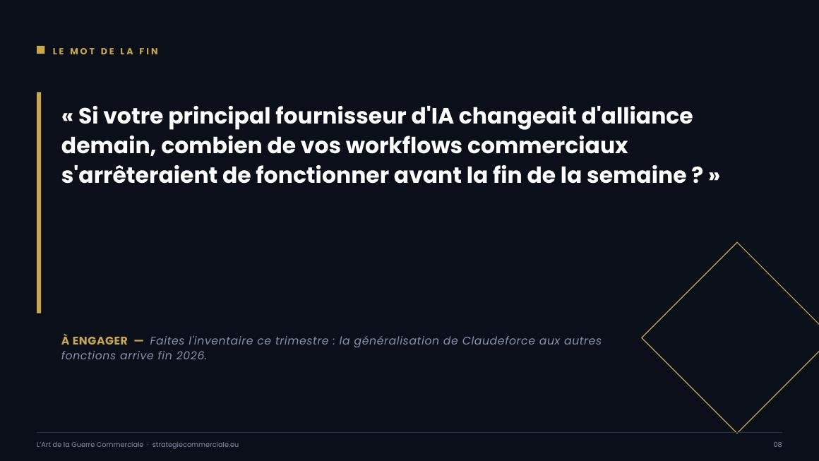 Slide 8 sur 9 — présentation stratégique