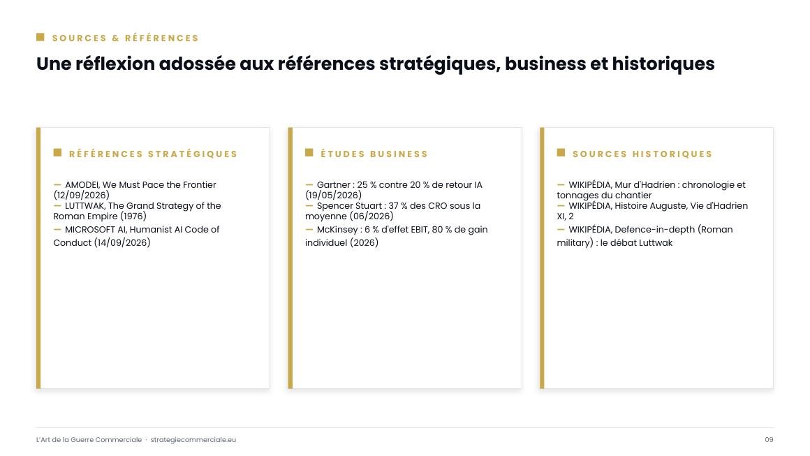 Slide 9 sur 9 — présentation stratégique