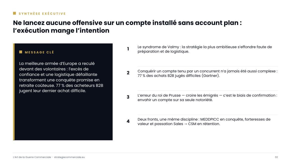 Slide 2 sur 9 — présentation stratégique