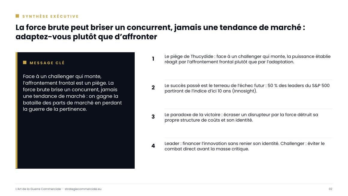 Slide 2 sur 9 — présentation stratégique