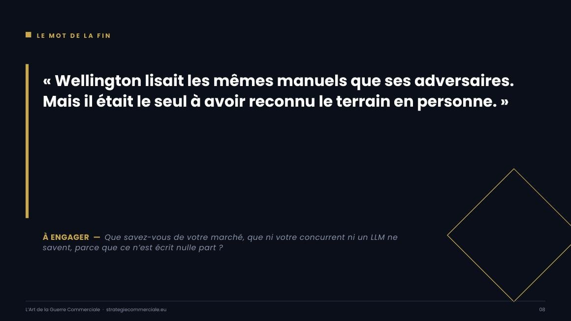 Slide 8 sur 9 — présentation stratégique
