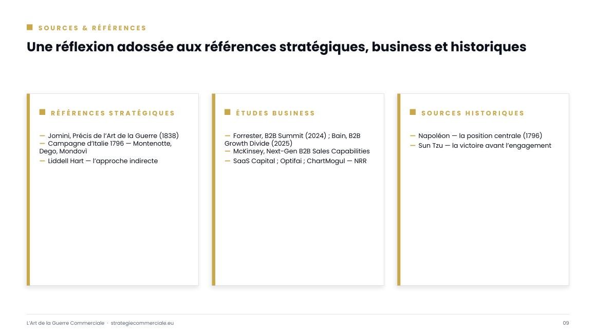 Slide 9 sur 9 — présentation stratégique