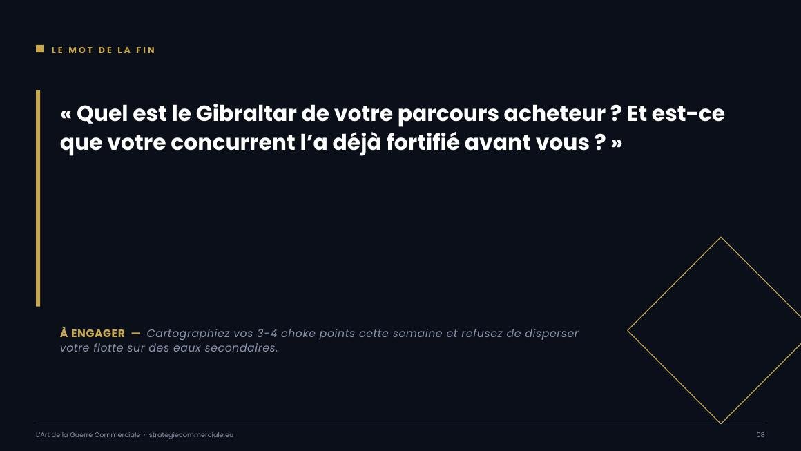Slide 8 sur 9 — présentation stratégique