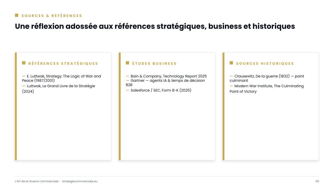 Slide 9 sur 9 — présentation stratégique