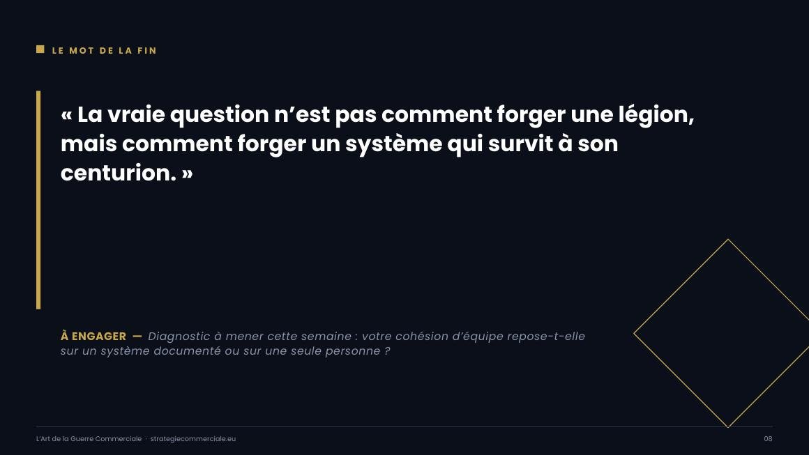 Slide 8 sur 9 — présentation stratégique