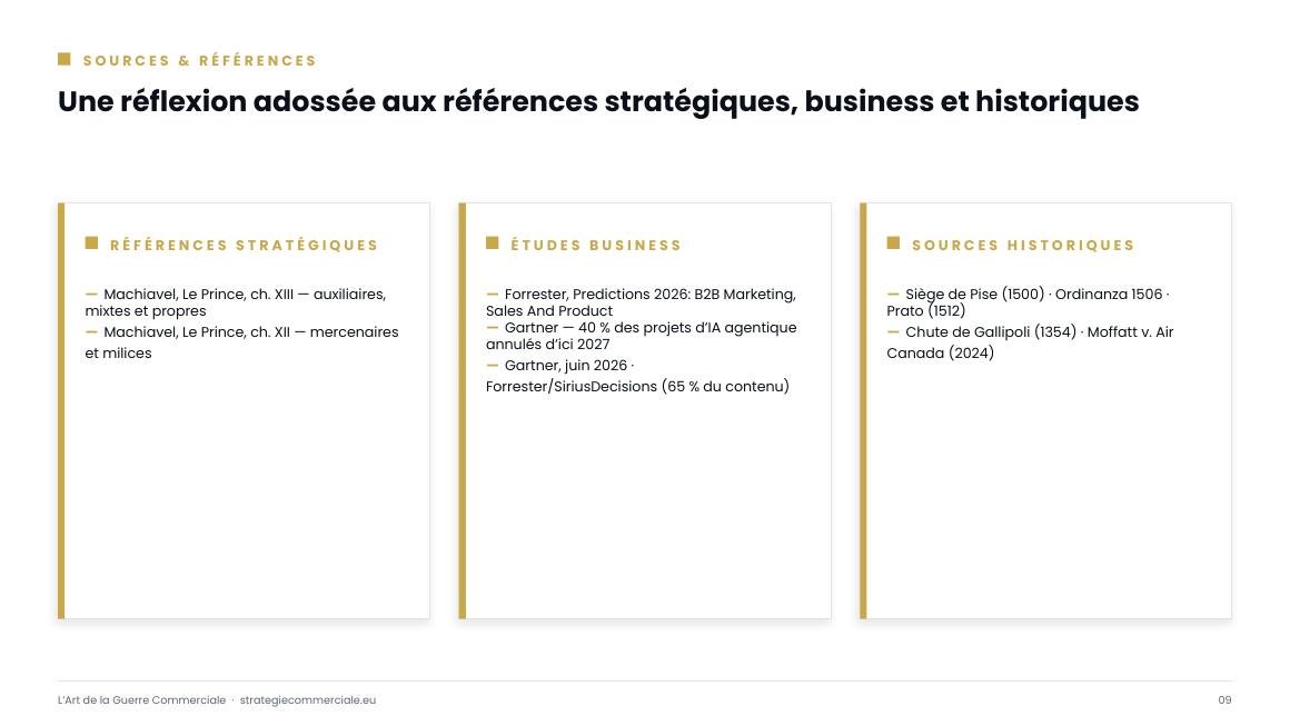 Slide 9 sur 9 — présentation stratégique