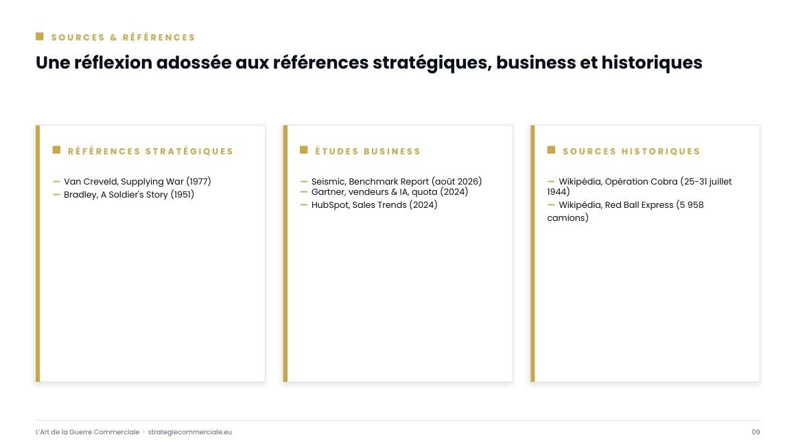 Slide 9 sur 9 — présentation stratégique